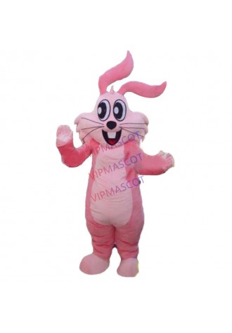 Foam Hot Cartoon Character Adult Pink Easter Rabbit Dress cosplay Halloween  Party Costume