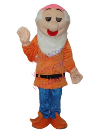New arrival Adult orange the dwarf mascot fancy dress costumes Halloween party costumes