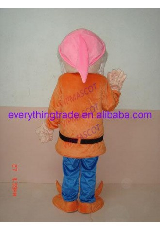 New arrival Adult orange the dwarf mascot fancy dress costumes Halloween party costumes