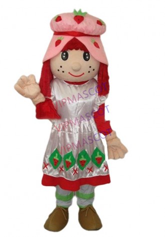 Hot sale Cute new Cartoon Character lovely girl mascot Costume fancy dress party costume