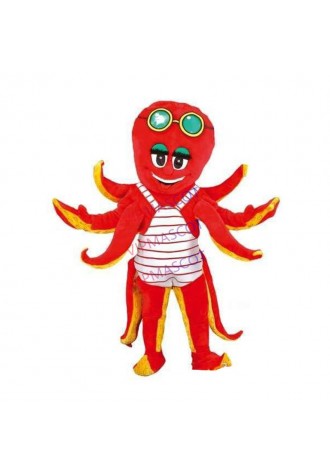 Foam Hot sell Custom made Cartoon Character Adult customized Octopus Dress cosplay Halloween  Party Costume