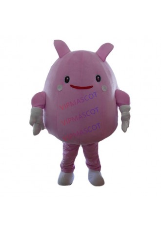 New arrival Foam Cartoon Character Adult lovely pink fat doll Mascot Costume fancy dress party costume adult size