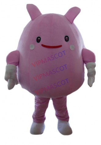New arrival Foam Cartoon Character Adult lovely pink fat doll Mascot Costume fancy dress party costume adult size