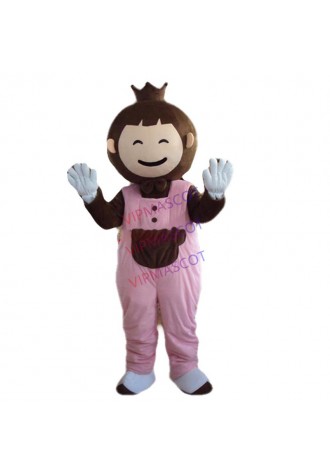 Hot sale Foam Cartoon Character Adult lovely happy monkey Mascot Costume fancy dress party costume