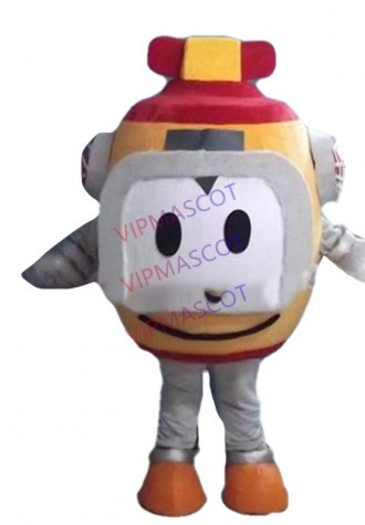 Hot sale Cute Adult cute yellow robot mascot costume fancy dress Halloween party costumes adult size