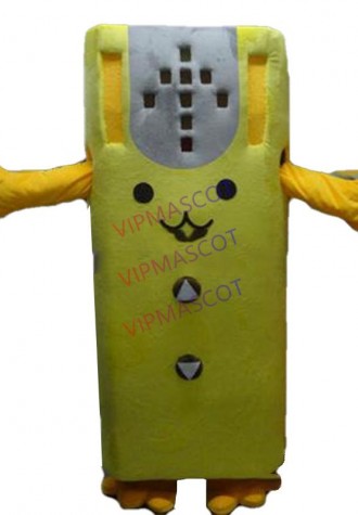Hot sale Cute Adult cute yellow air-condition mascot costume fancy dress Halloween party costumes adult size