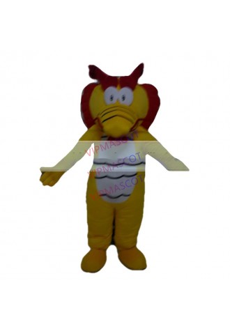 Hot selling Cute Adult cartoon lovely big yellow dragon mascot costume suit fancy dress party costumes adult size