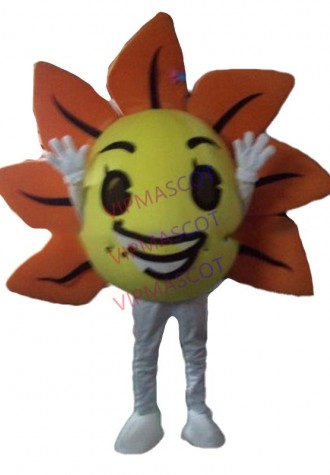 New arrival Foam Cartoon Character lovely Sunflower Flower Mascot Costume party costume Adult Size