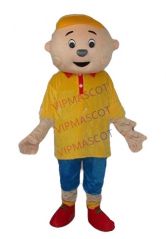 Hot sale Cute Character Adult cute yellow boy Mascot Costume fancy dress Halloween party costume