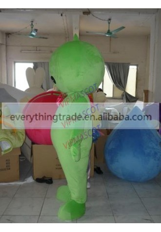 New arrival Cute Adult cartoon lovely green doll mascot costume suit fancy dress party costumes adult size