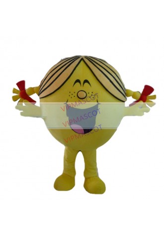 Hot sale Cute Adult cute fashion yellow doll mascot fancy dress suit costumes cartoon party costumes adult size