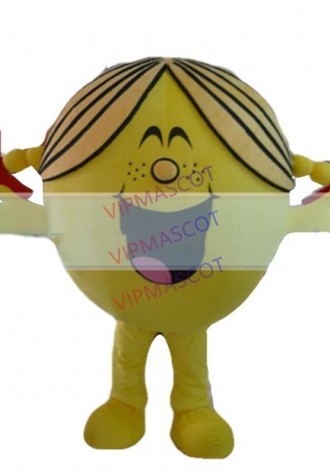 Hot sale Cute Adult cute fashion yellow doll mascot fancy dress suit costumes cartoon party costumes adult size