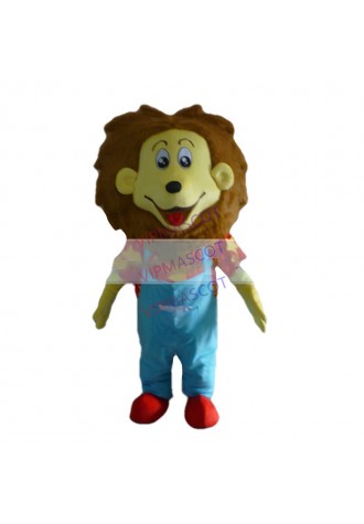 Hot sale Cute Adult cute happy lion mascot fancy dress suit costumes cartoon party costumes adult size
