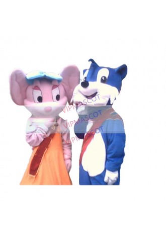 Hot sale Cute Adult lovely happy lover mouse mascot fancy dress costumes cartoon party costumes adult size