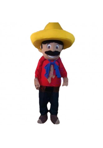 Hot selling Cute Adult cute Husbandman Farmer Peasant Mascot Costume Adult Fancy Dress Cartoon Character Outfit Suit