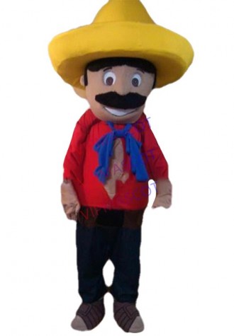 Hot selling Cute Adult cute Husbandman Farmer Peasant Mascot Costume Adult Fancy Dress Cartoon Character Outfit Suit