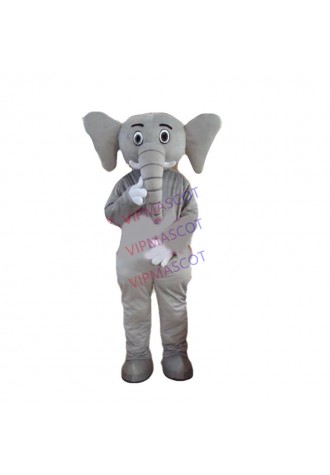 Hot selling Foam Adult cute Gray elephant Mascot Costumes Fancy Dress Halloween Party Brand Adult Size Suit
