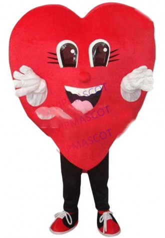Hot sale Cute Character Adult lovely Love-Heart Mascot Costume fancy dress Halloween party costume