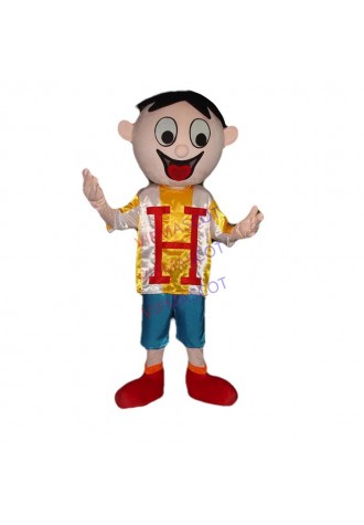 New arrival Foam Adult cute little boy mascot fancy dress costumes Halloween cartoon party costumes