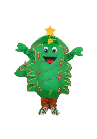 Hot sale Cute Cartoon Character cute CHRISTMAS TREE Adult Mascot Costume fancy dress costume