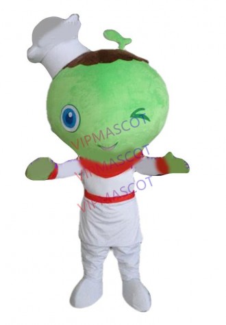 Hot sale Foam Character Adult lovely cook bean sprout Mascot Costume fancy dress Halloween party costume