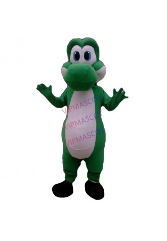 Hot sale Cute Cartoon Character Adult GREEN BABY DRANGON MASCOT COSTUME SUIT FANCY DRESS