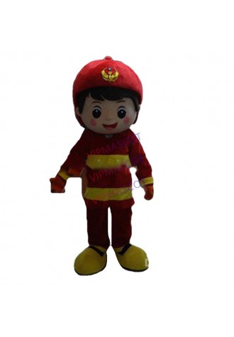 Hot sale Foam Cartoon Character Adult lovely brave firemen Mascot Costume fancy dress Halloween party costume