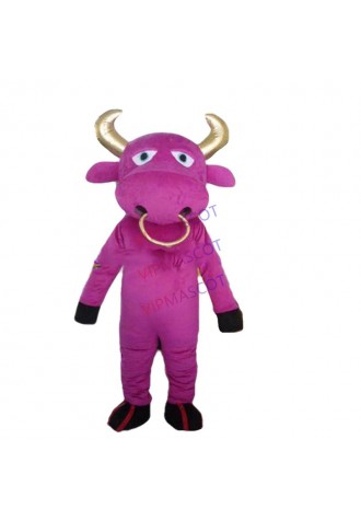 Hot sale Cute Adult free shipping cow mascot costume animal mascot suit carnival costume fancy dress costumes party costumes