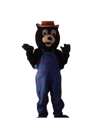 New arrival Cute Cartoon Character Professional New Black Bear Mascot Costume Fancy Dress Adult Size