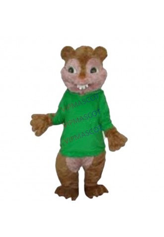 Hot selling Cute Adult cute High Quality Lovely Green squirrel Mascot costume Adult Size Fancy Dress Party Outfit