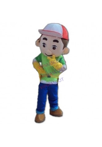 New arrival Cute Cartoon Character Adult Handy Manny Mascot Costume Fancy Dress Outfit For Festival