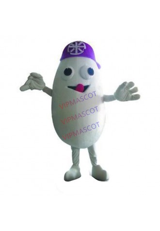 Hot selling Cute Adult cute Hot cute white rice mascot costumes cartoon Halloween costume
