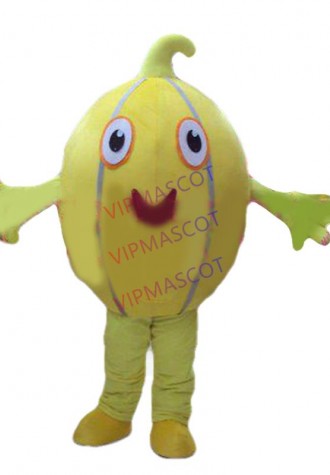 Hot selling Adult cute Hot Gold Cantaloupe Mascot Costume Melon Mascot Costume Holloween Costume