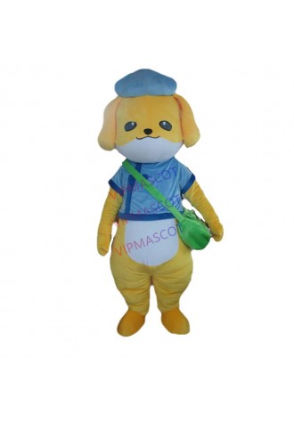 Hot sale Character Adult lovely new yellow dog Mascot Costume fancy dress Halloween party costume Holiday special clothing
