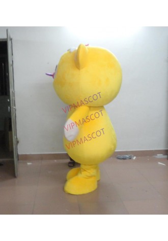 Latest high quality Little Yellow Bear Mascot Costume Fancy Dress Cartoon Character Mascotte Mascota Holiday special clothing