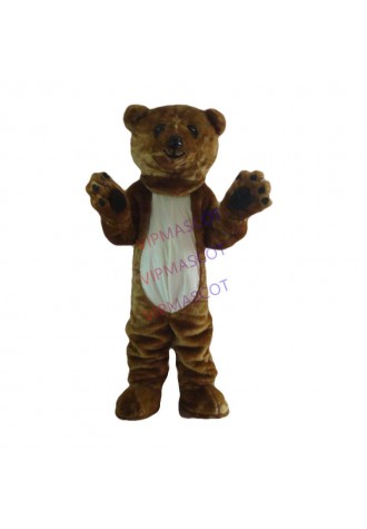 New Arrival Dark Brown Bear Mascot Costume Halloween Fursuit Fancy Dress Free Shipping