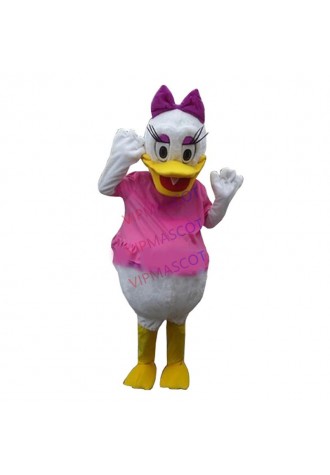 New Daisy Duck Mascot Costume Cartoon Fancy Dress Free Shipping Adult