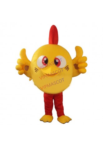 Yellow Chicken Mascot Costume Adult Size Fancy Dress Cartoon Costume