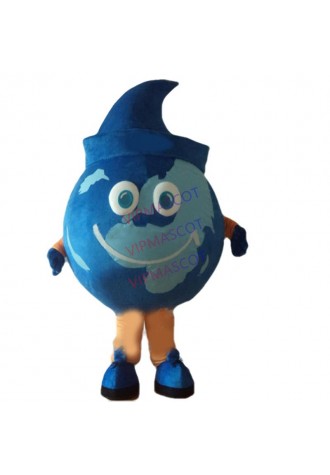 School Anime Cosply Dress The Blue Earth Globe Mascot Costume Adult Lovely Earth Theme Cartoon Mascotte Fancy Dress Kits 1784