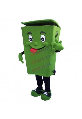 Recycle trash can mascot costume adult size waste ash bin garbage can anime costumes advertising mascotte fancy dress kits 1750