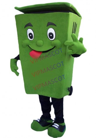 Recycle trash can mascot costume adult size waste ash bin garbage can anime costumes advertising mascotte fancy dress kits 1750