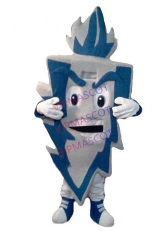 New Blue Lightning Bolt Mascot Costume Adult Size Cartoon Character Lightning Theme Anime Cosply Mascotte Fancy Dress Kits 1798