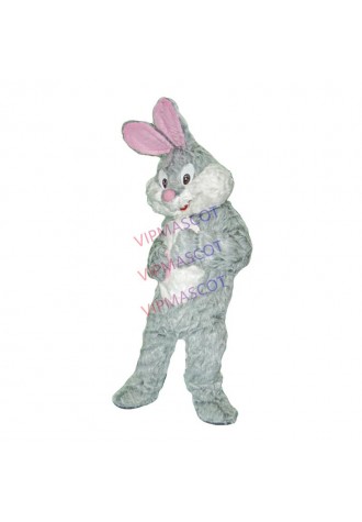 Hot Sale Plush Happy Easter Bunny Mascot Costume Adult Cartoon Rabbit Theme Carnival College Mascotte Fancy Dress Kits Suit 1848