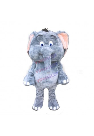 New Custom Cute Little Grey Elephant Mascot Costume Adult Cartoon Character Anime Cosply Costume Carnival Fancy Dress Kits 1916