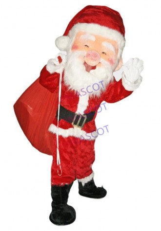 New Happy Christmas Santa Claus Mascot Costume Adult Cartoon Character Anime Cosply Xmas Carnival Mascotte Fancy Dress 1845