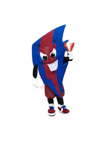 High Quality Blue Red Bolt Mascot Costume Adult Size Cartoon Character Lightning Theme Anime Cosply Mascotte Fancy Dress 1799