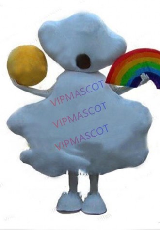 new rainbow sunshine cloud mascot costume wholesale adult size cartoon weather theme anime cosplay costumes carnival fancy 2672