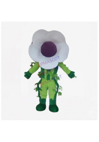 white flower mascot costume adult size cartoon flower theme anime cosplay costumes carnival fancy dress 2576