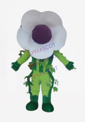 white flower mascot costume adult size cartoon flower theme anime cosplay costumes carnival fancy dress 2576