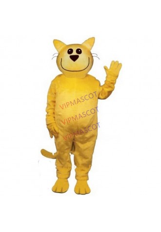 Smug Cat mascot costume wholesale hot sale cartoon smile yellow cat theme anime cosplay costumes carnival fancy dress kits 2785